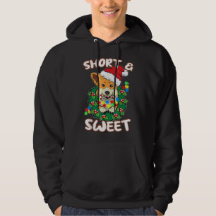 Kurz und süß Corgi Weihnachten Pajama Dog Welpe D Hoodie