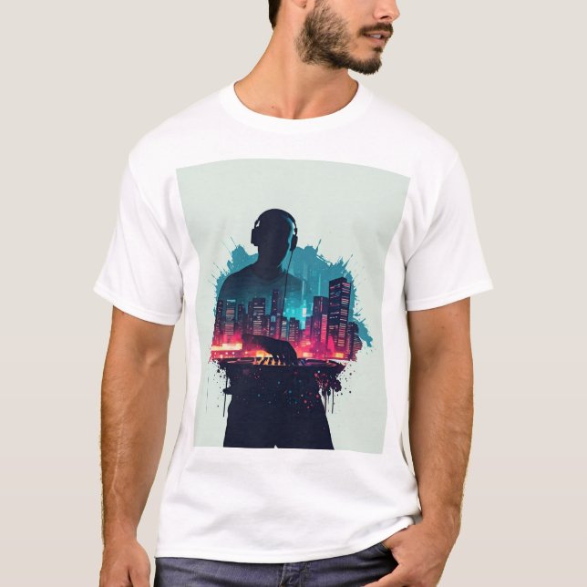 Kurz und süß: Pulse City Beats Nachtleben T-Shirt (Vorderseite)