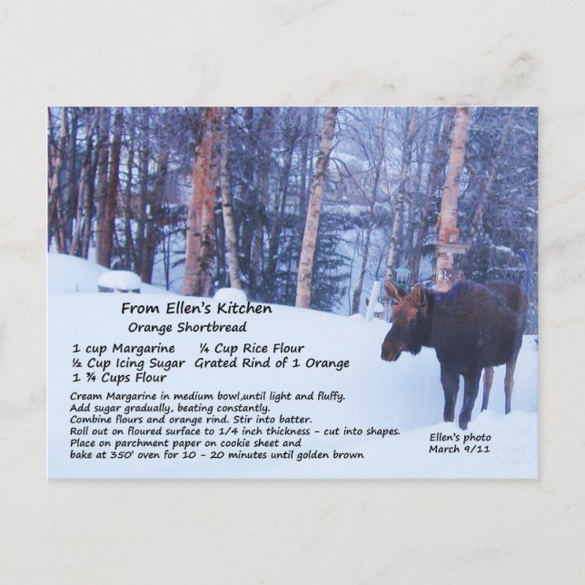 Kurzbrot Rezept Postkarte (Vorderseite)