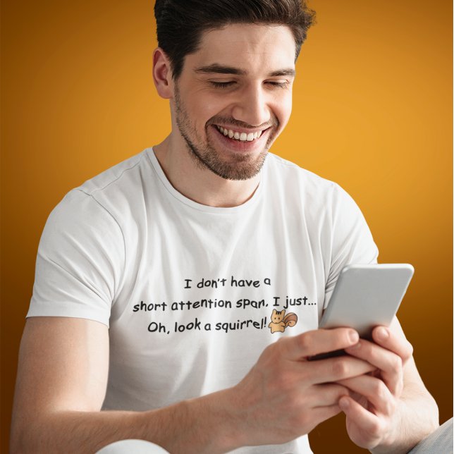 Kurze Aufmerksamkeit Span Eichhörnchen T - Shirt (Von Creator hochgeladen)