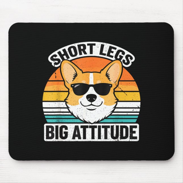 Kurze Beine Große Einstellung Lustiger Corgi Mama  Mousepad (Vorne)