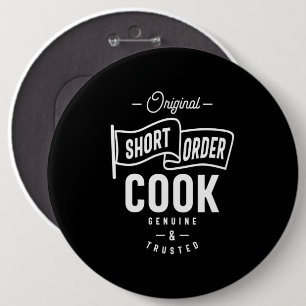 Kurze Bestellung Cook Job Title Gift Button