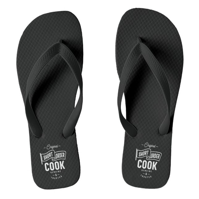 Kurze Bestellung Cook Job Title Gift Flip Flops (Fußbett)