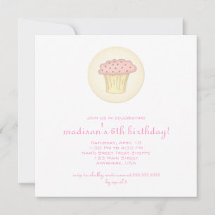 Kurze Einladung von Cupcake