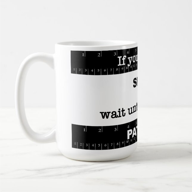 Kurze Geduld Kaffeetasse (Links)