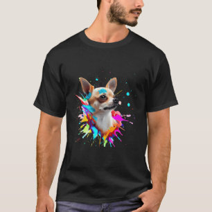 Kurze, haarige Chihuahua-farbige Peitsche T-Shirt