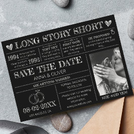 Kurze Hochzeit mit langer Geschichte speichert das Einladung