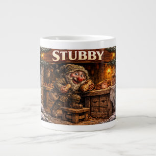 Kurze isländische Weihnachtsmann-Postkarte Jumbo-Tasse