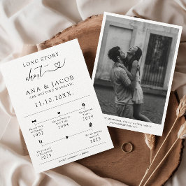 Kurze Langzeitbeziehung - Infografik zur Zeitachse Save The Date