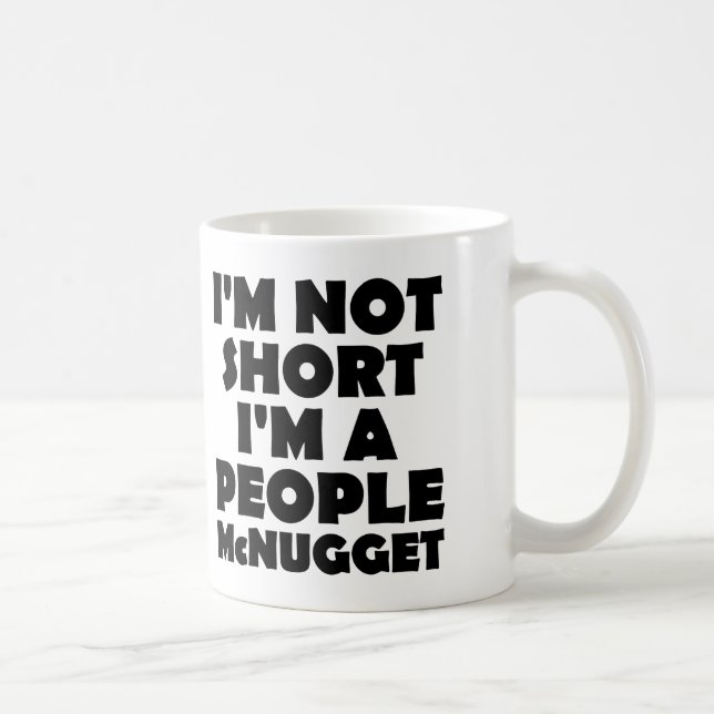 Kurze-Leute-Nugget-Lustiger Becher oder Reisebeche Kaffeetasse (Rechts)
