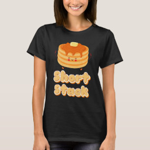 Kurze Pfannkuchen und Ahornsirup Tagesfrühstück T-Shirt