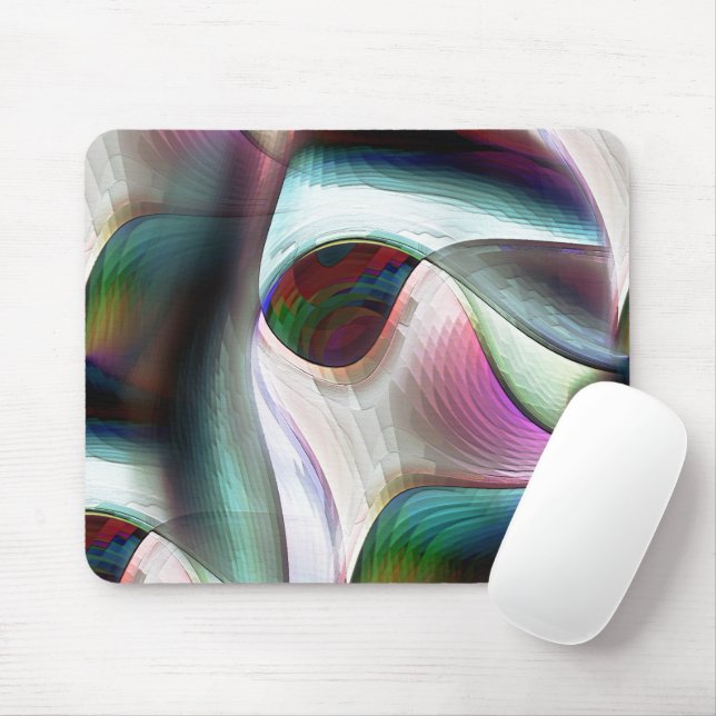 Kurze Schachbrettmuster in fast farbigen Farben Mousepad (Mit Mouse)