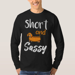 Kurze und leichte Dackel Tiere Liebe Wurst tun T-Shirt