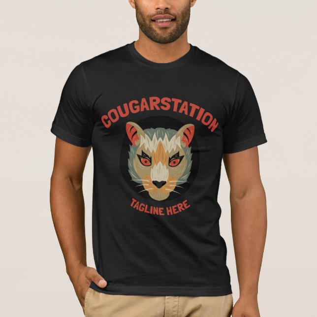 Kurze und schnappy cat.t-schreit T-Shirt (Vorderseite)
