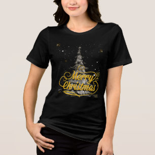 Kurze Weihnachtsüberschrift & Übersetzung Tri-Blend Shirt