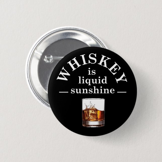 kurze Whiskey-Redewendungen Button (Vorne & Hinten)