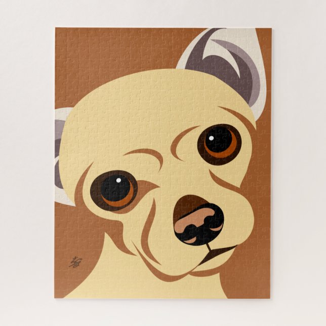 Kurzer Coat Chihuahua Rasse Puzzle (Vertikal)