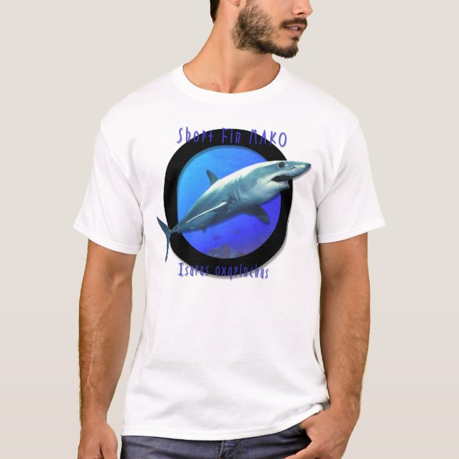 Kurzer Flosse Mako-Haifisch T-Shirt (Vorderseite)