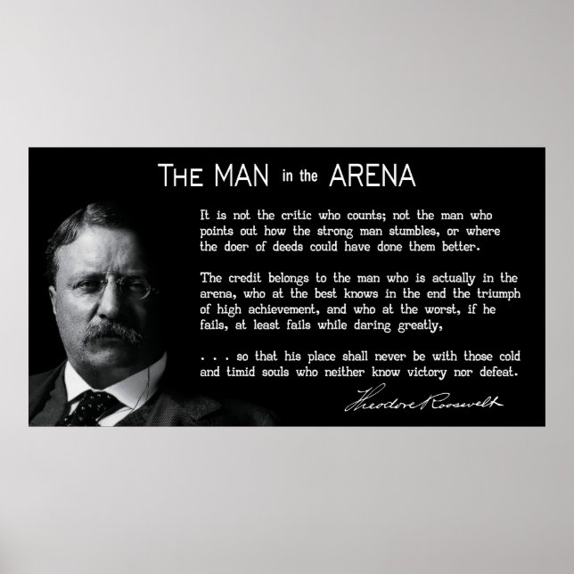 Kurzer Mensch in der ARENA-Rede 1910 Poster (Vorne)