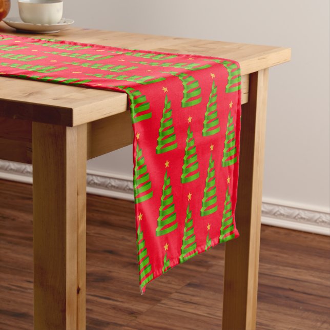 Kurzer Tischlauf am Holiday Table Runner Ribbon Tr Kurzer Tischläufer (Beispiel)