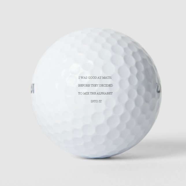 kurzes Mathematikangebot Golfball (Vorderseite)