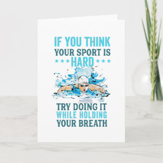 kurzes Schwimmangebot, wenn Sie denken, Ihr Sport Karte