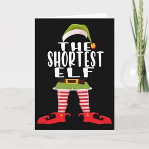 Kürzestes Elf-Kostüm-Shirt Familien-Matching Lusti Karte