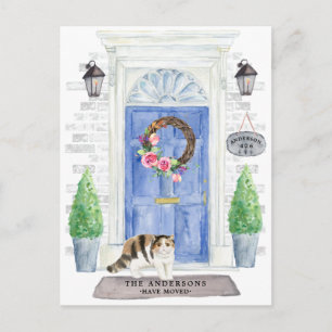 Kurzfristige Ankündigung zur Bewegung der Katze Po Postkarte