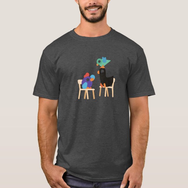 kurzgesagt Aufkleber2 T-Shirt (Vorderseite)