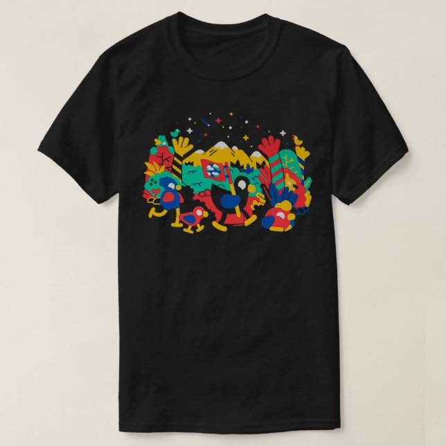 Kurzgesagt Duck und Freunde T-Shirt (Design vorne)