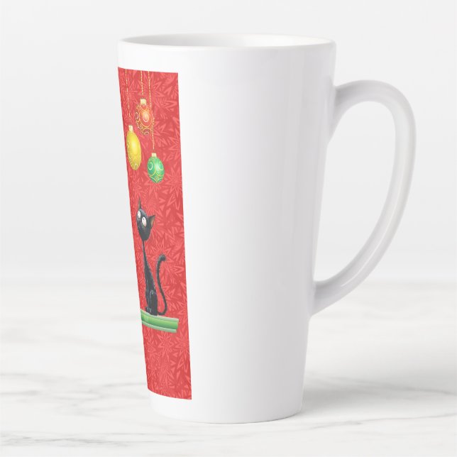 KÜRZKATZEN BEI CHRISTMAS Latte Tasse (Rechts)