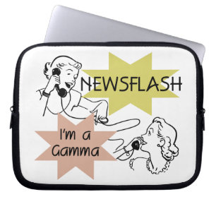 Kurznachricht bin ich ein Gamma-Geschenke Laptopschutzhülle