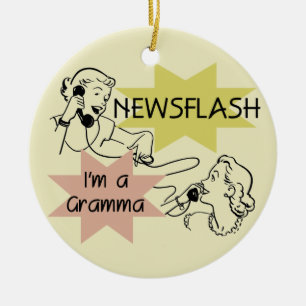 Kurznachricht bin ich ein Gramma T - Shirts und Keramik Ornament
