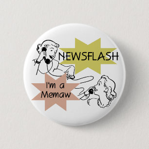 Kurznachricht bin ich ein Memaw T-Shirts und Button