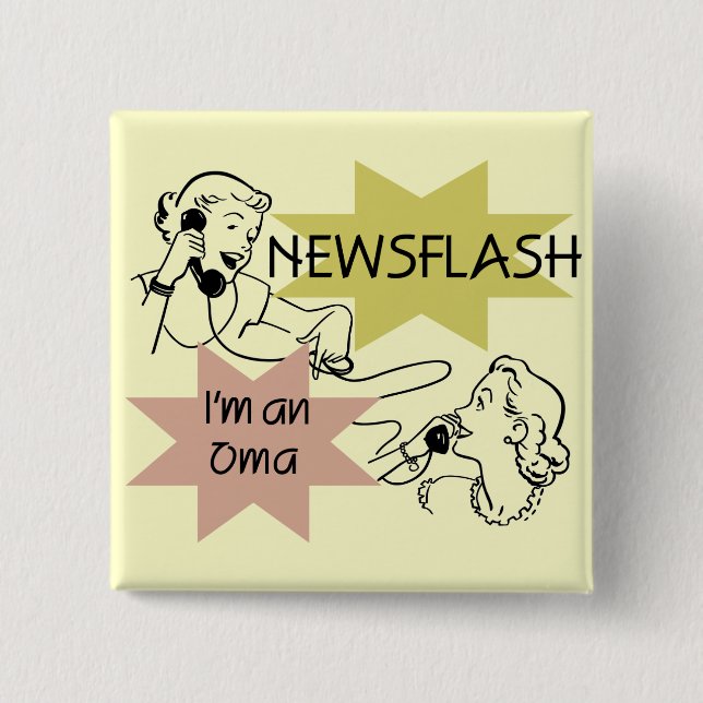 Kurznachricht bin ich ein Oma T - Shirts und Button (Vorderseite)