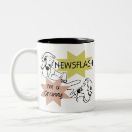 Kurznachricht bin ich eine Oma-T - Shirts und Zweifarbige Tasse