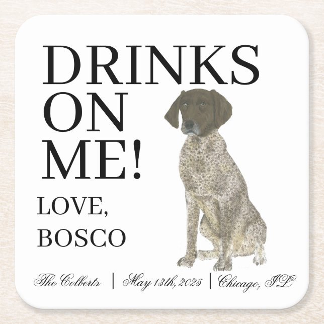 Kurzzeitblutung von Leber und Weiß Rechteckiger Pappuntersetzer (Vorderseite)