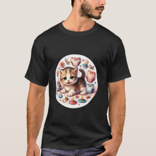 Kuschel den Moment Süßes Baby Windel Kätzchen Kusc T-Shirt