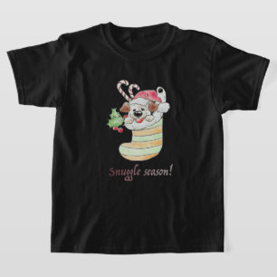 Kuschel-Saison-Welpe im Strumpf T-Shirt