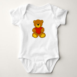 Kuschel-Teddy Baby Strampler