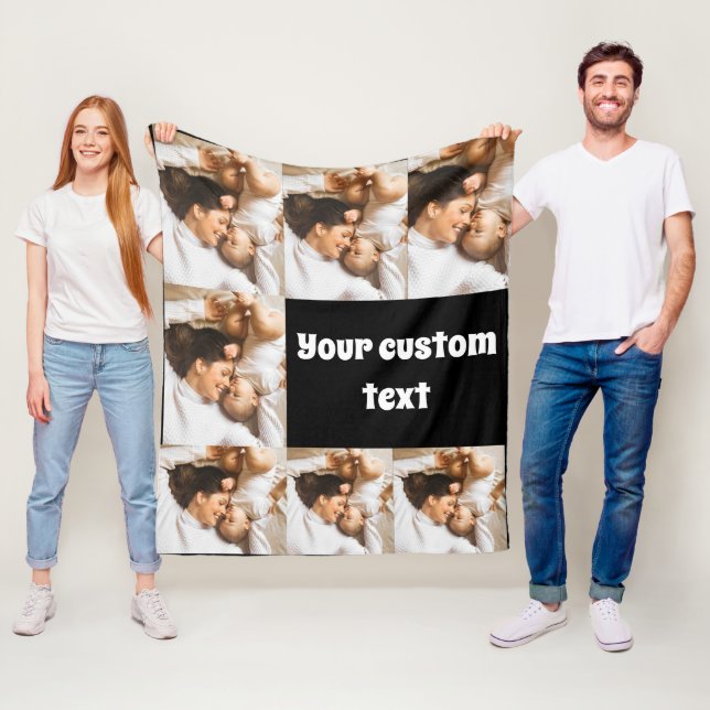 Kuscheldecke mit eigenem Foto – Personalisiertes B Fleecedecke (Beispiel)