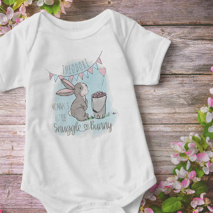 Kuschelhäschen Süßes Kaninchen und Herzen Jungen Baby Strampler