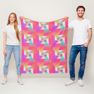 Kuschelige Bunte Fleece-Decke 127 cm x 152 cm Fleecedecke