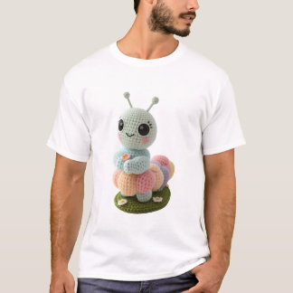 Kuschelige Raupe Ein Launischer Häkelfreund T-Shir T-Shirt