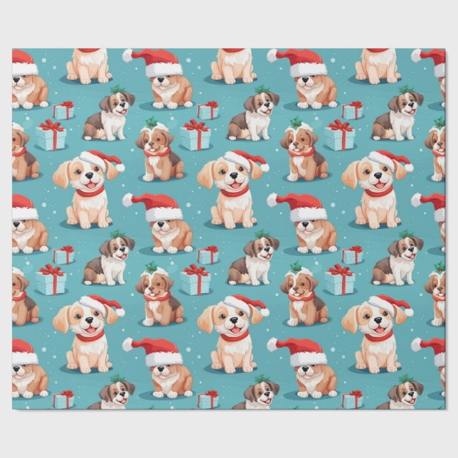 kuschelige Weihnachten Geschenkpapier (Saum)