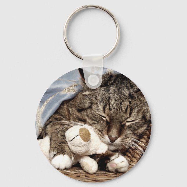 Kuschelkatze Schlüsselanhänger (Vorderseite)