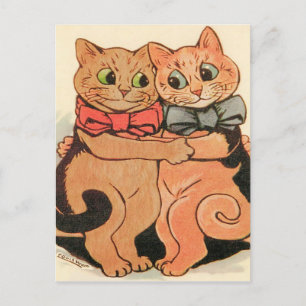 Kuschelkatzen-Postkarte Postkarte