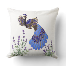 Kuschelkissen mit Vogelmotiv