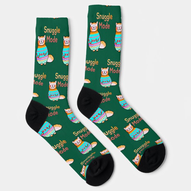Kuschelmodus Kuschel-Gingst-Katzen-Socken   Socken (Rechts)
