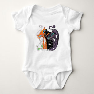 Kuschelnde Katzen Baby Bodysuit - Umarmungen - Mal Strampler